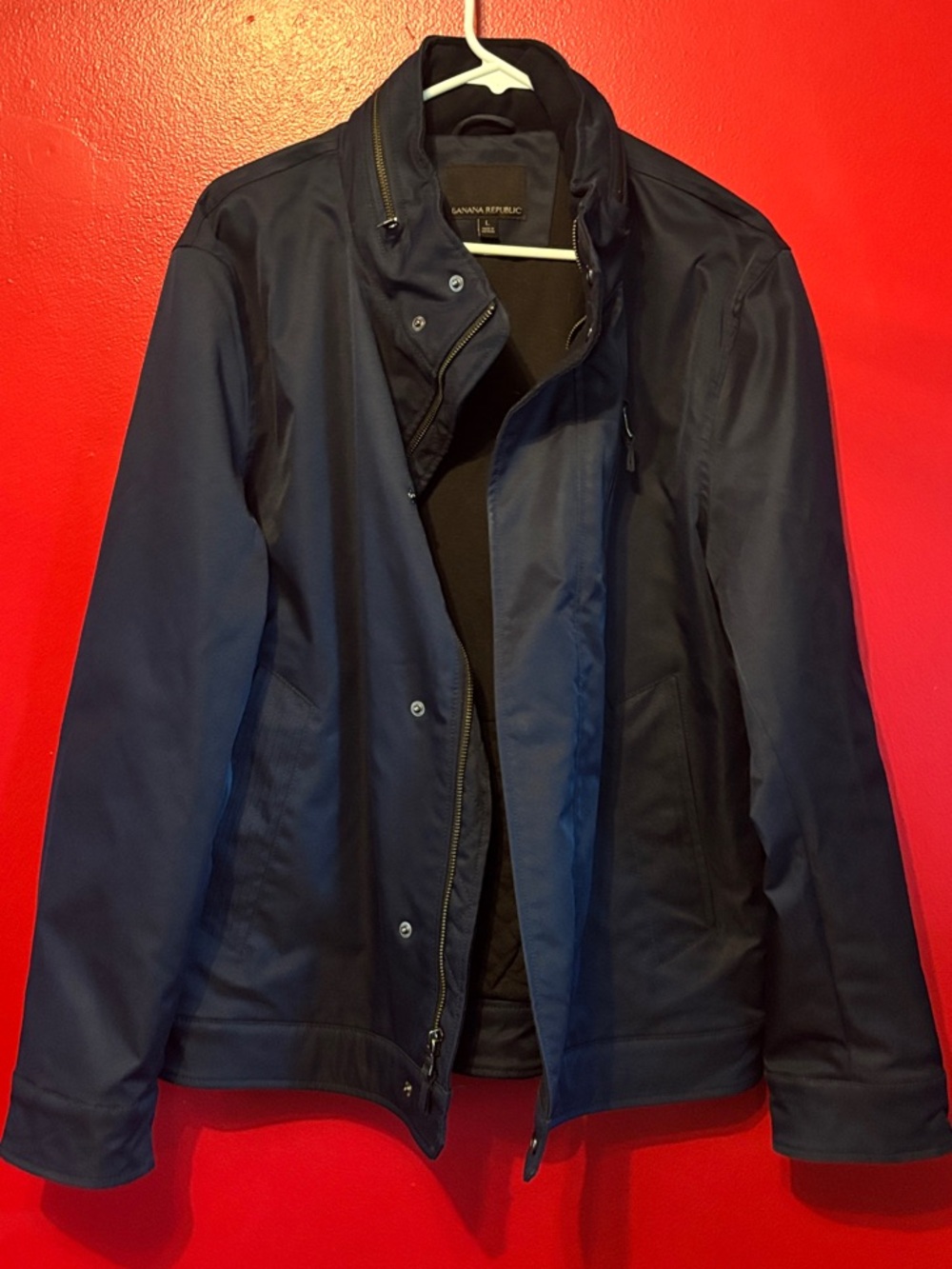 Banana Republic Navy water resistant Men's Shirt Jacket